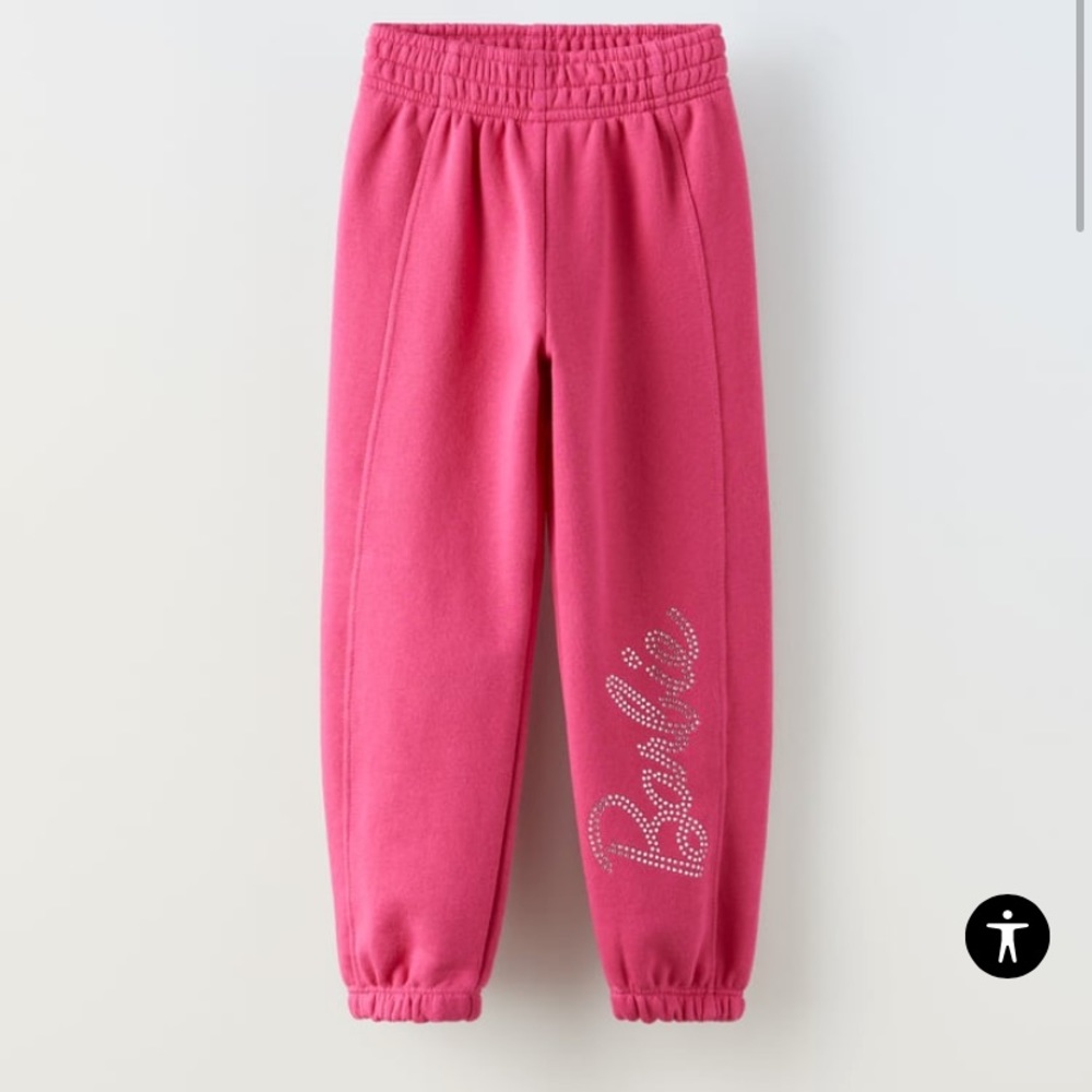 Zara kids Barbie rhinestone joggers. 10-12 yrs